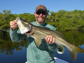 Big Fort Myers Snook Caught Fly Fishing With What A Hawg Charters