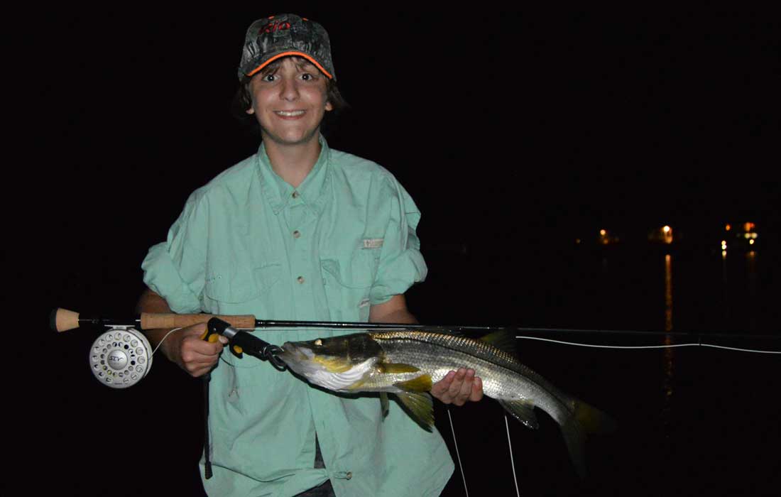 Night fishing charters in Ft Myers for Snook