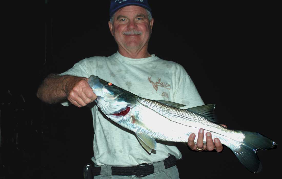 Night fishing charters for Snook in Fort Myers